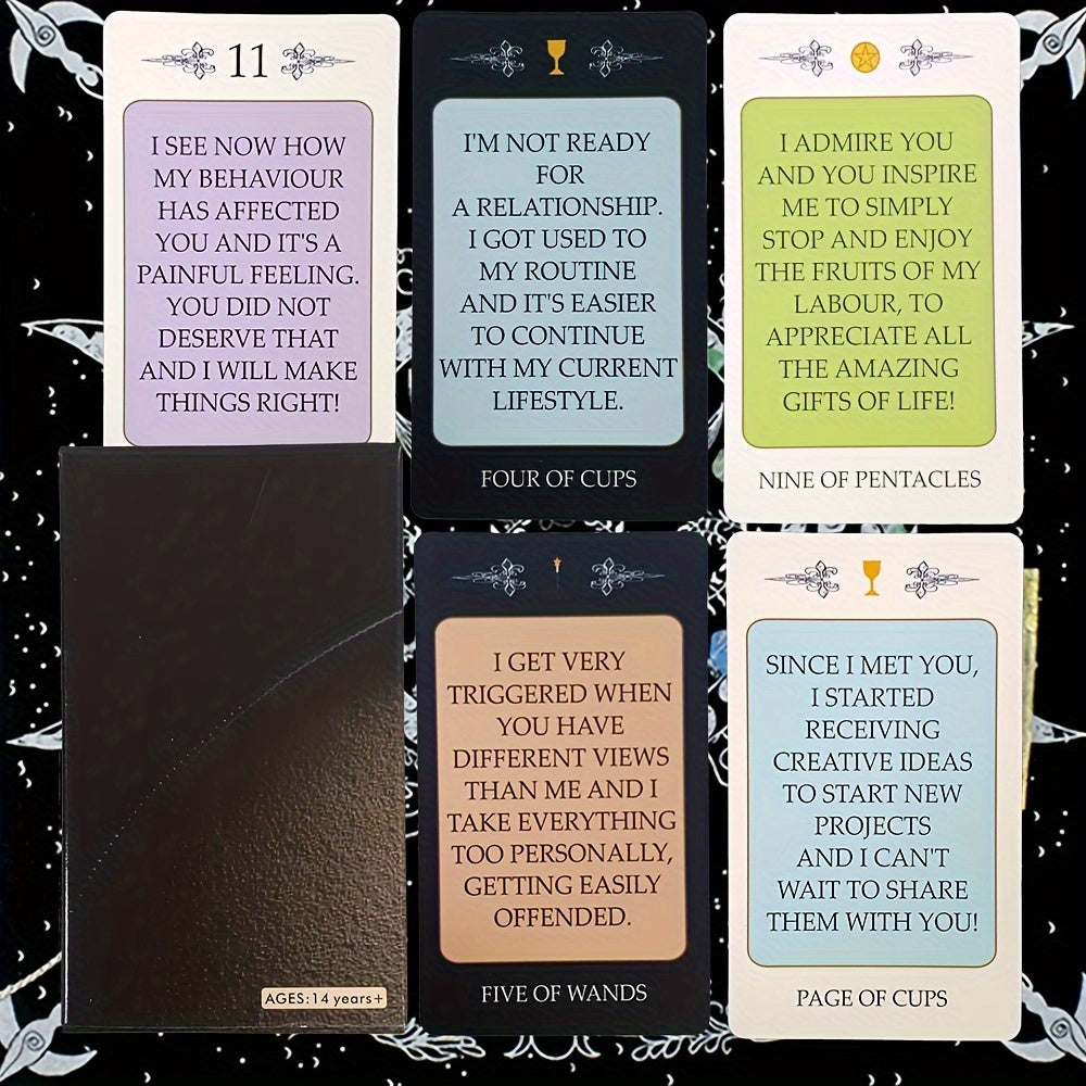 Light and Shadow Messages Tarot Cards: Pocket-Sized Divination Deck for Teens and Adults