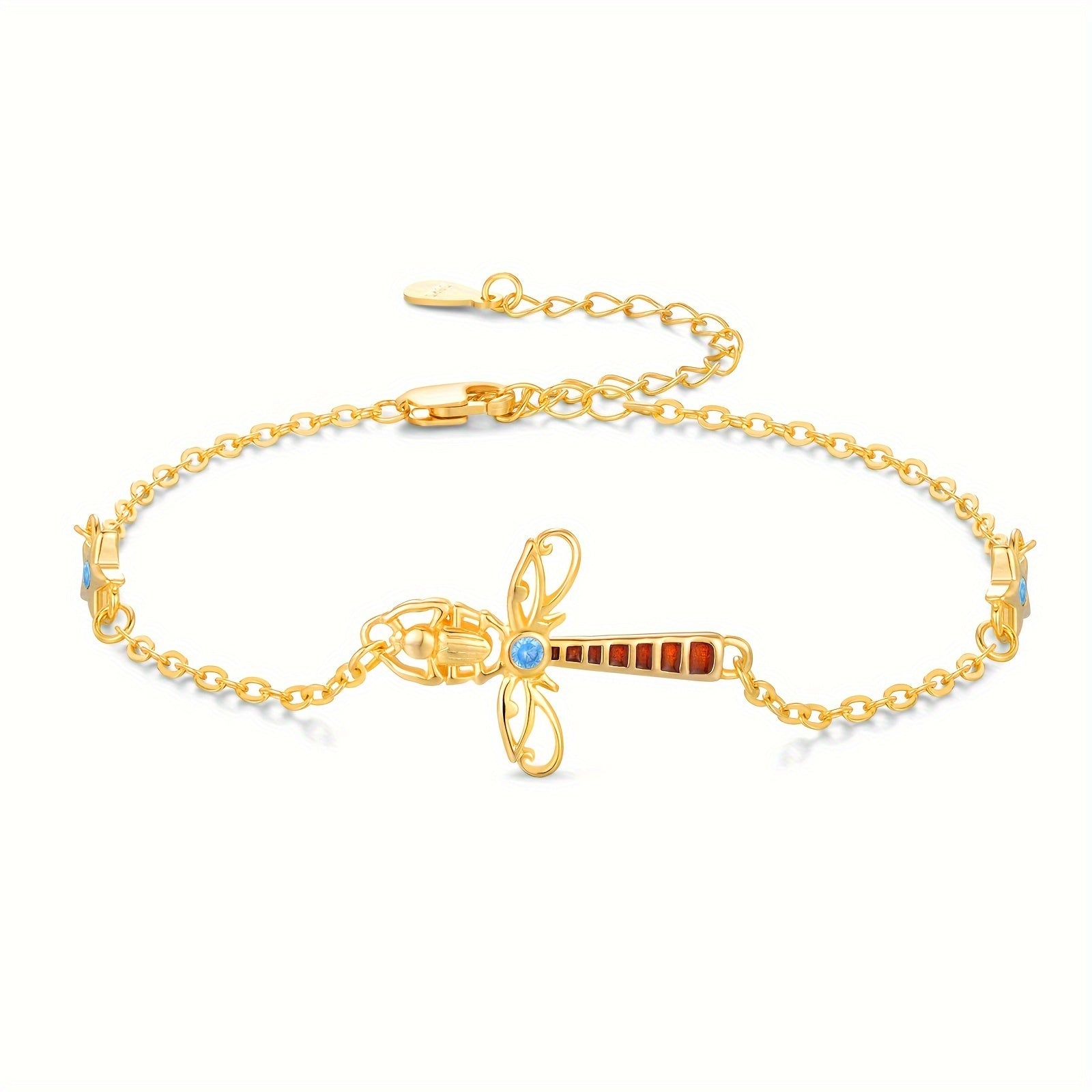 Horus Eye Bracelet 925 Sterling Silvery Ancient Egyptian Rune Anka Bracelet Low Allergy Fashionable Women's Bracelet Birthday Gift Holiday Gift