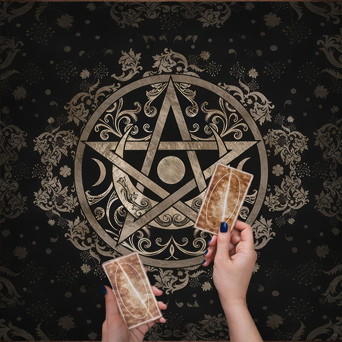 Altar Cloth Tarot Table Cover Starry Twelve Constellations Love Career Oracle Card Tablecloth Moon Tarot Table Cloth Crystal Decorative Divination Witchcraft Astrology Supplies