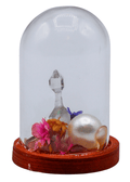 Fairy Quartz Terrarium in Glass Dome