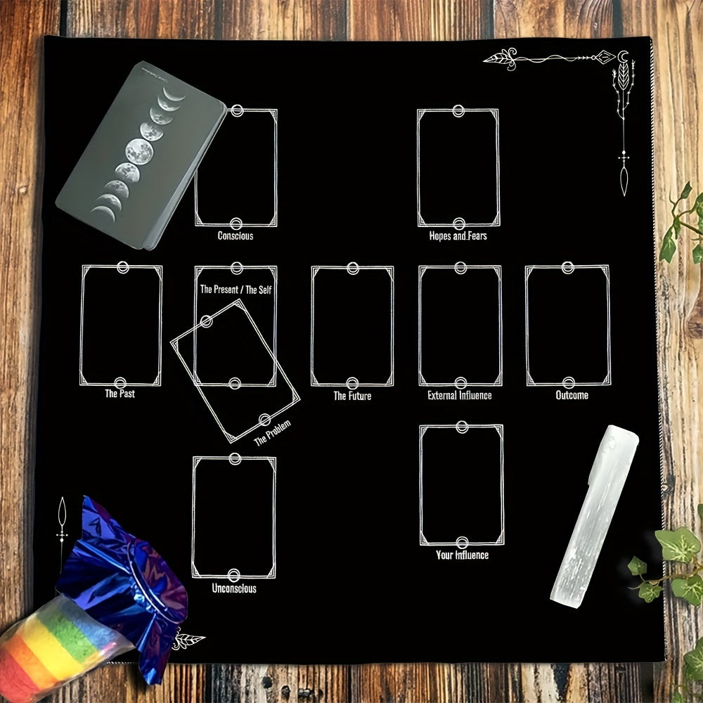 Multifunctional Tarot Card Tablecloth - Durable 100% Polyester Cloth