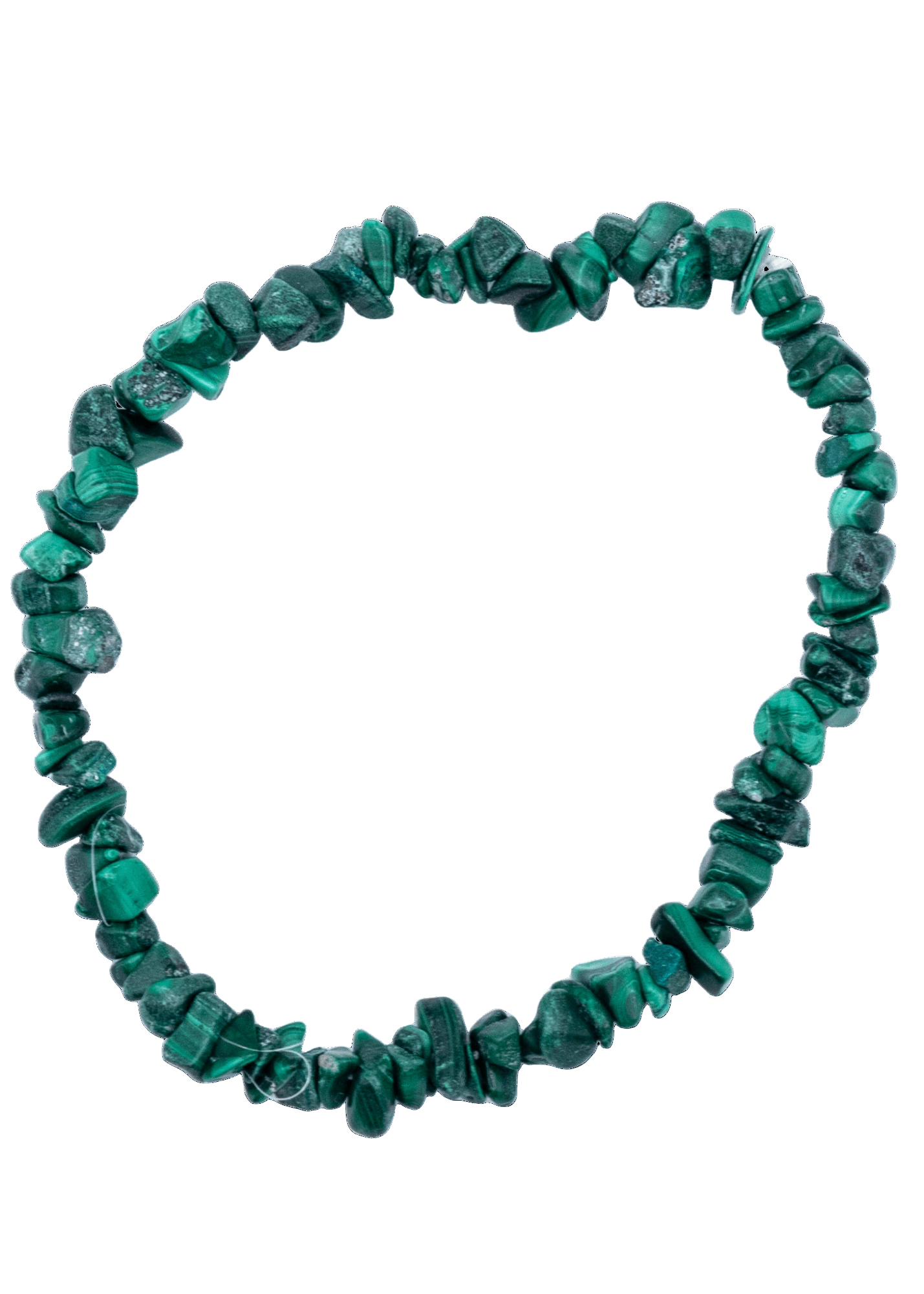 Malachite Chip Stretch Bracelet