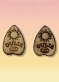 Ouija Planchette Wooden Earrings